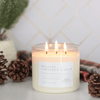 Roasted Chestnut and Spice 3 - Wick Soy Candle - Abboo Candle Co