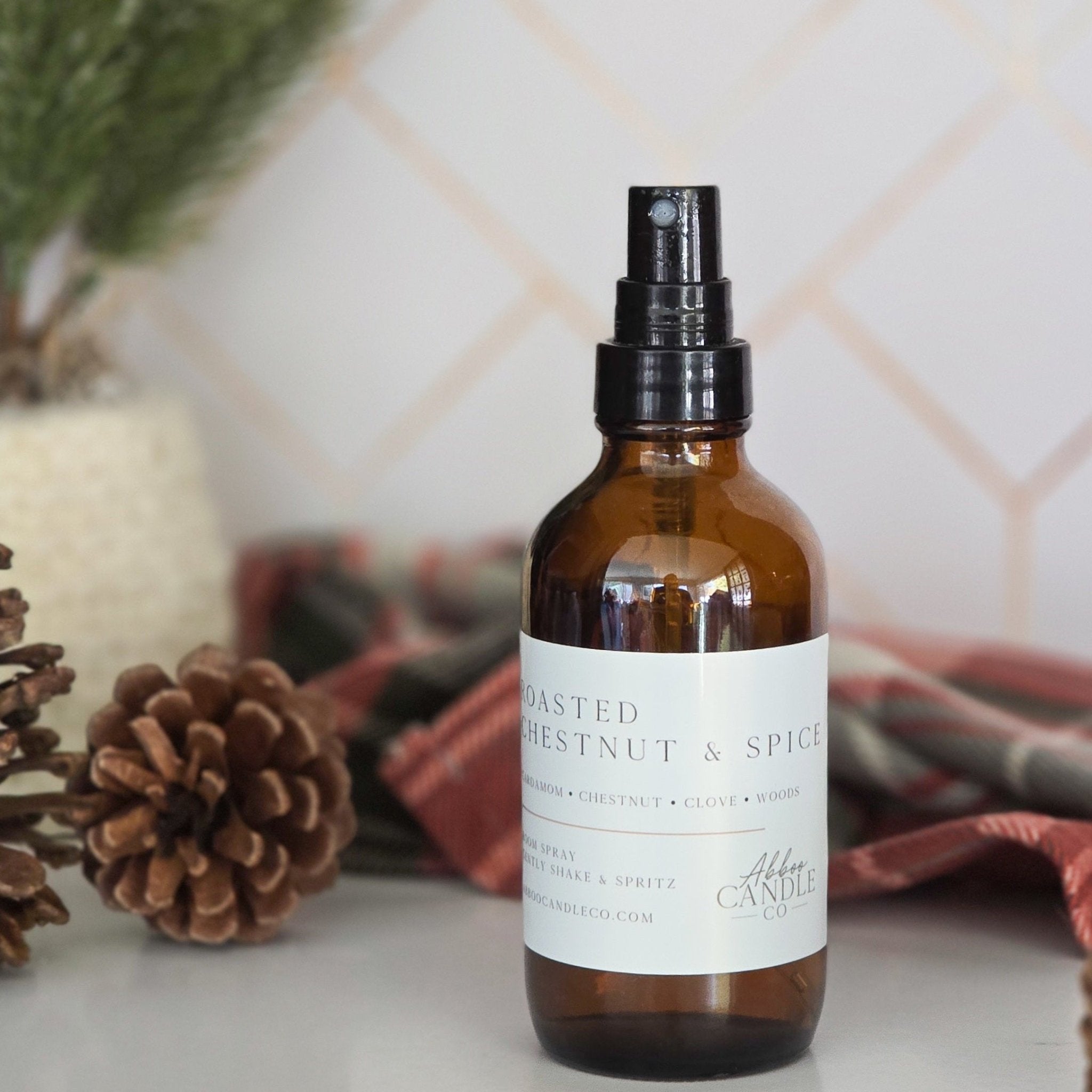 Roasted Chestnut and Spice Room Spray - Abboo Candle Co