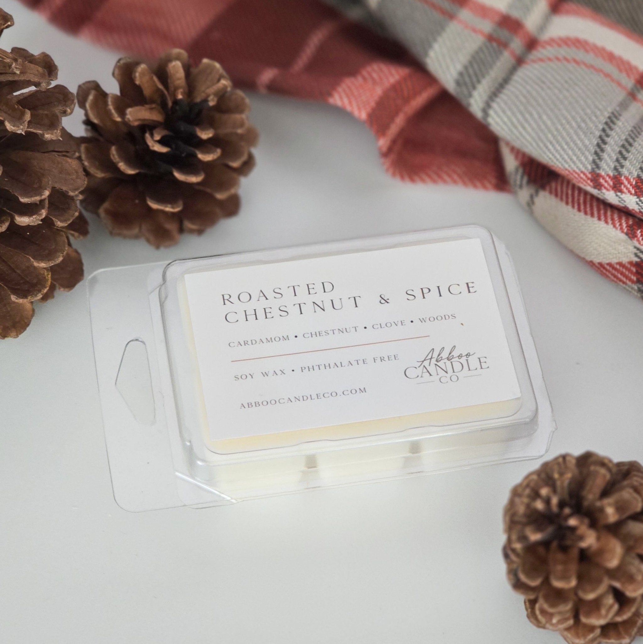 Roasted Chestnut and Spice Soy Wax Melts - Abboo Candle Co