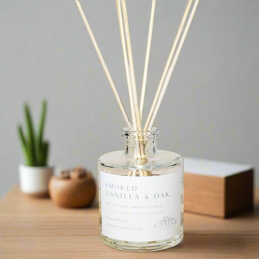 Smoked Vanilla and Oak Reed Diffuser - Abboo Candle Co