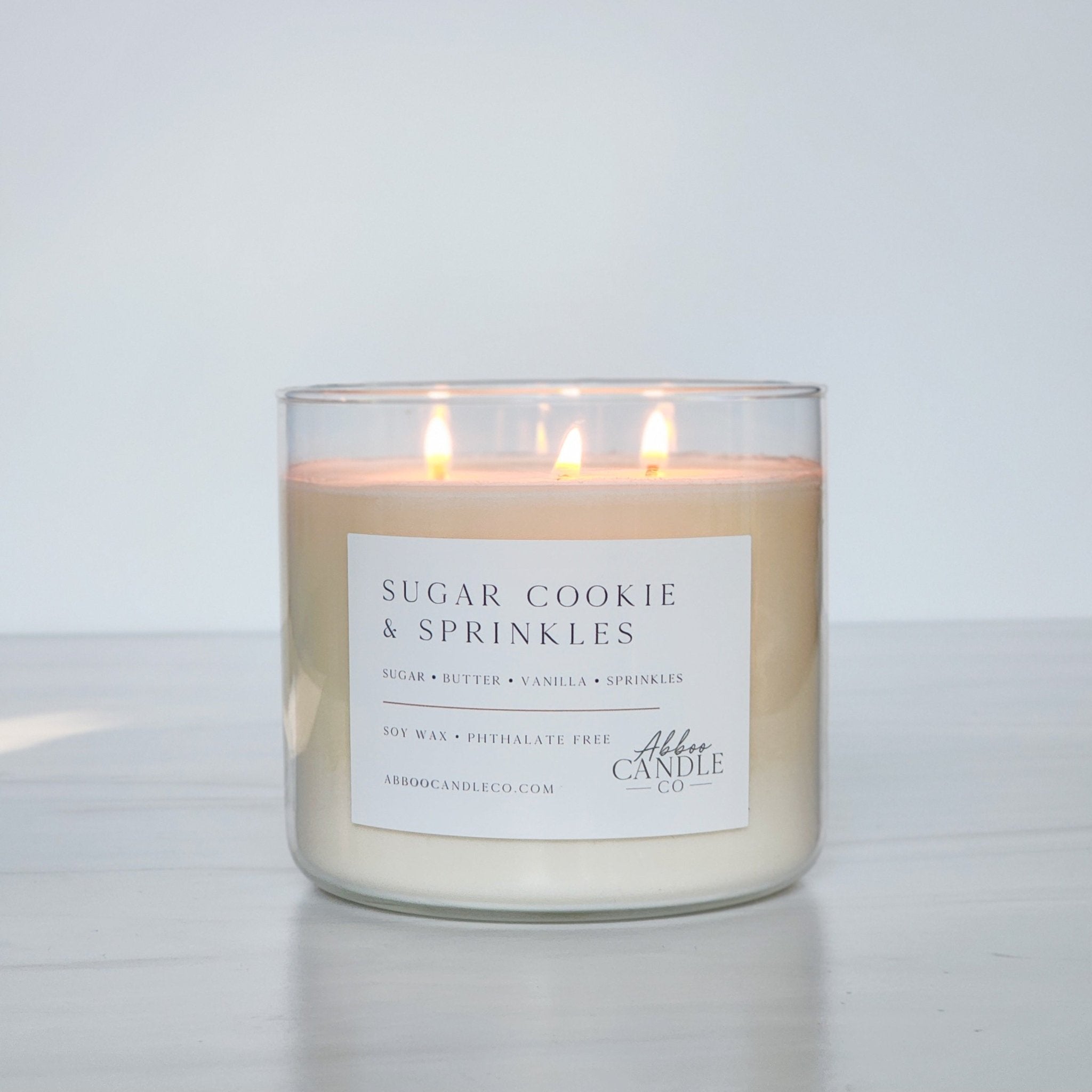 Sugar Cookie and Sprinkles 3 - Wick Soy Candle - Abboo Candle Co