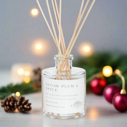 Sugar Plum and Spice Reed Diffuser - Abboo Candle Co