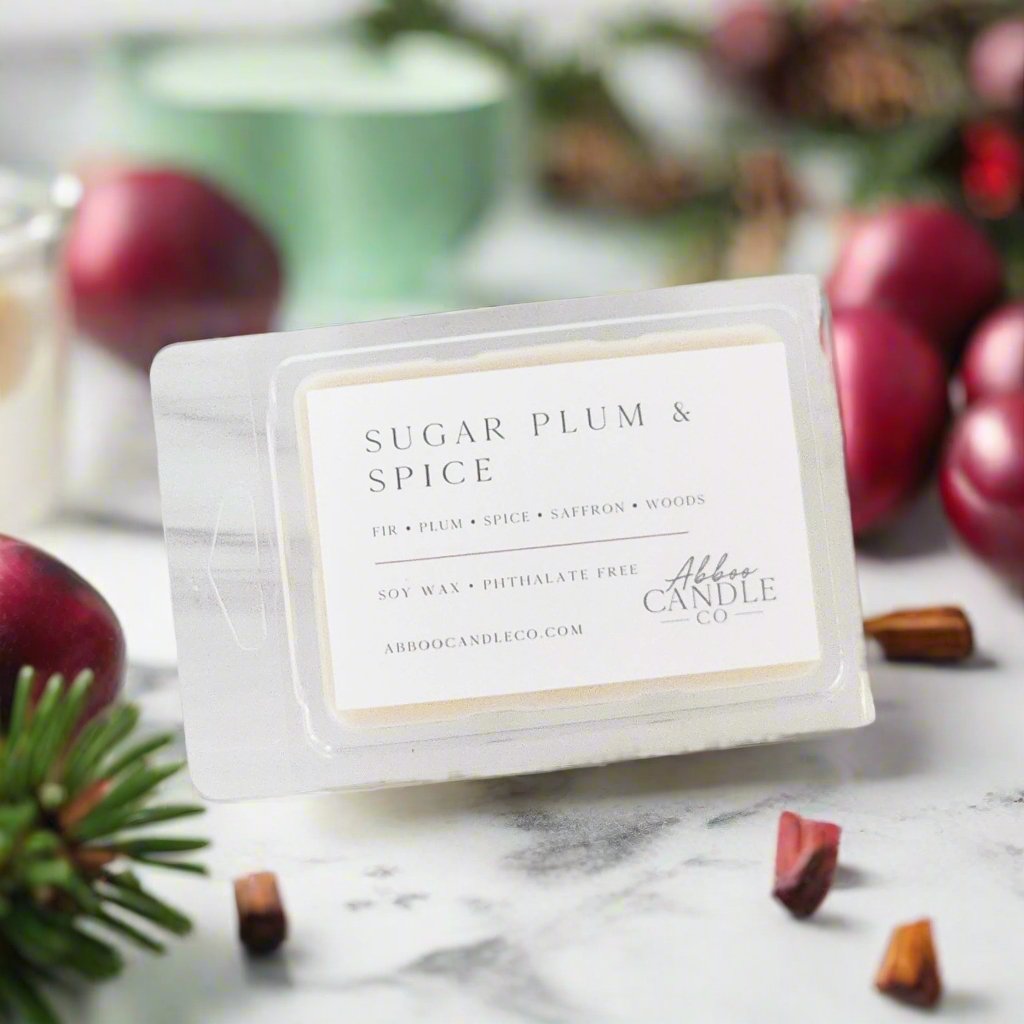 Sugar Plum and Spice Soy Wax Melts - Abboo Candle Co