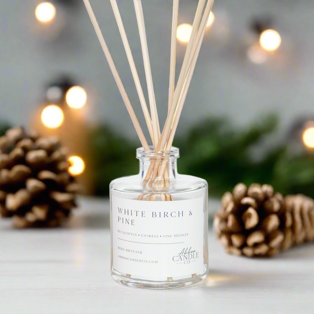 White Birch and Pine Reed Diffuser - Abboo Candle Co