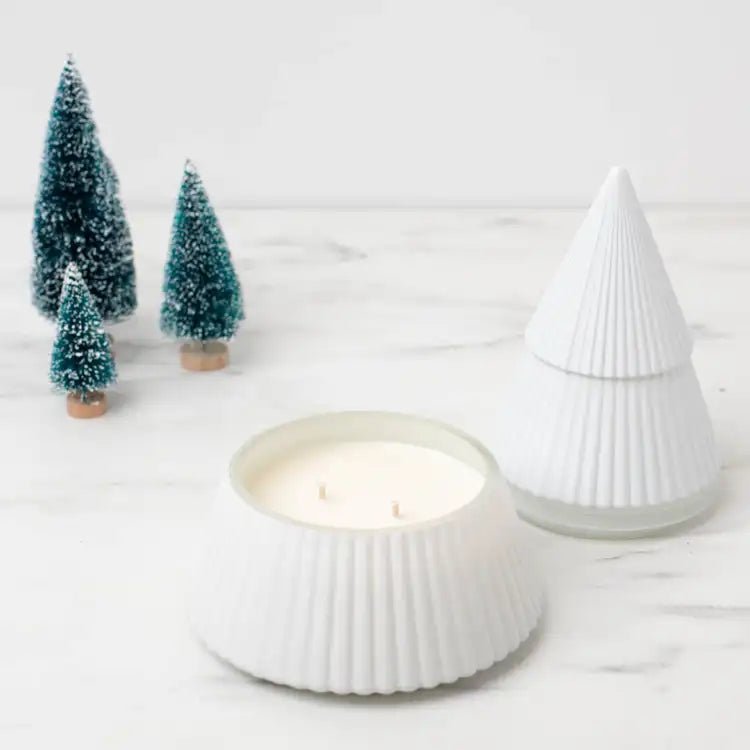 White Christmas Tree Candle - Limited Edition - Abboo Candle Co