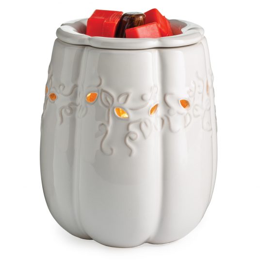 White Pumpkin Wax Melt Warmer - Abboo Candle Co