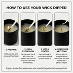 Wick Dipper - Gold - Abboo Candle Co