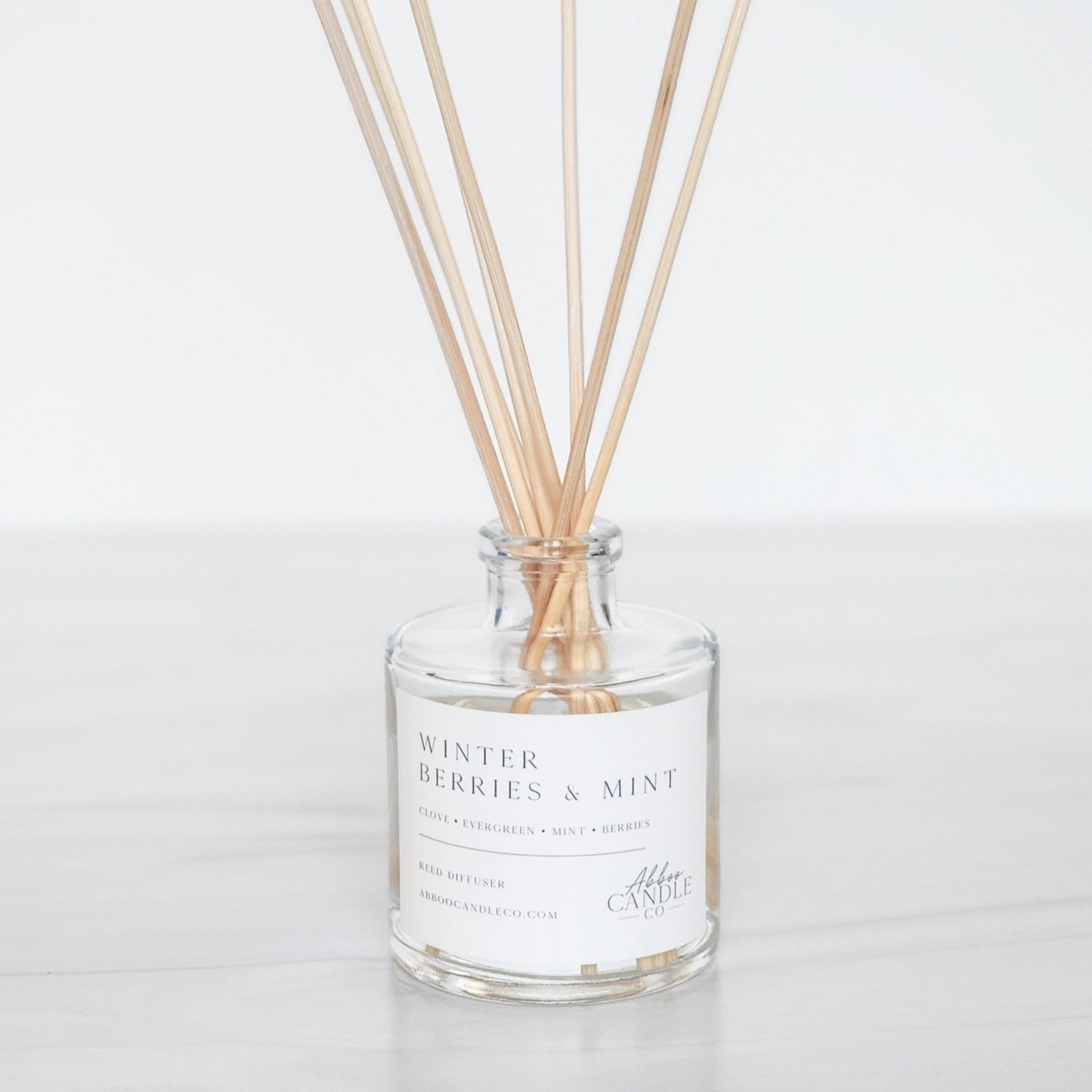 Winter Berries and Mint Reed Diffuser - Abboo Candle Co