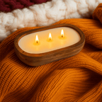 Wood Dough Bowl 3 - Wick Soy Candle - Limited Edition - Abboo Candle Co