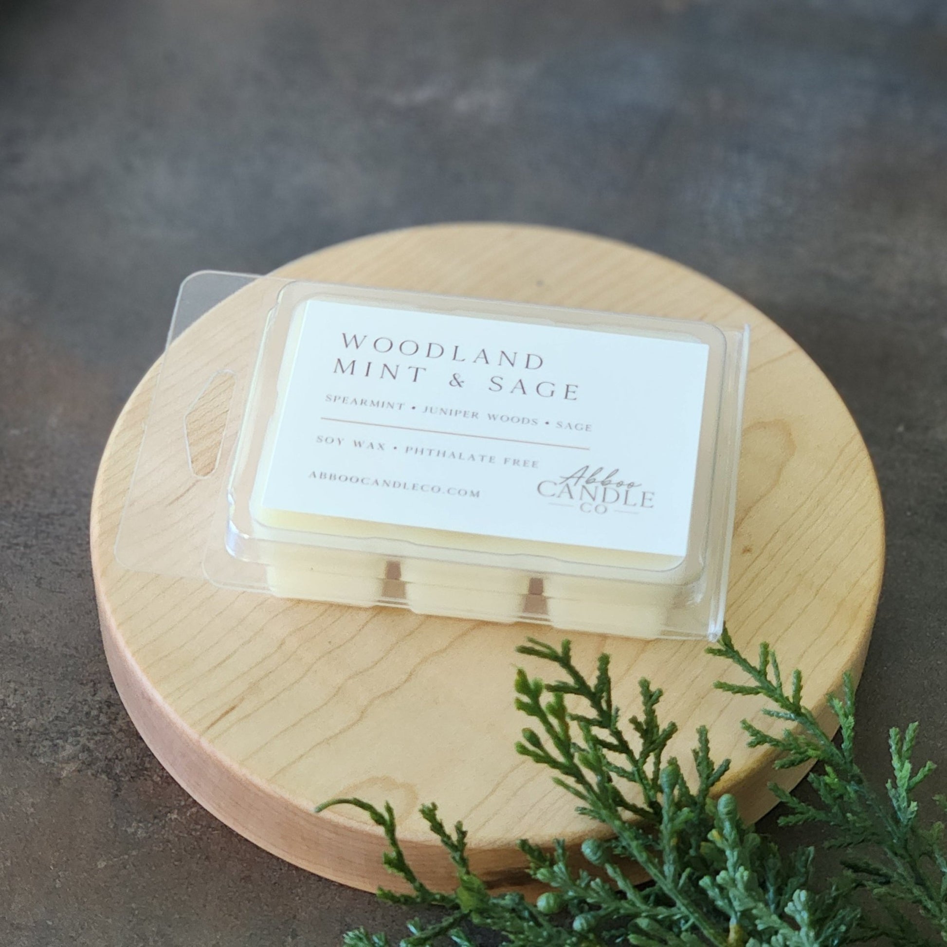 Woodland Mint and Sage Soy Wax Melts - Abboo Candle Co