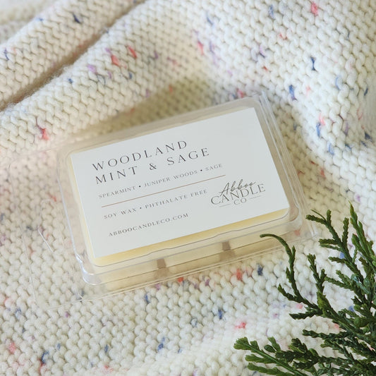 Woodland Mint and Sage Soy Wax Melts - Abboo Candle Co