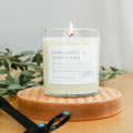 Bergamot and Mahogany Tumbler Soy Candle - Abboo Candle Co