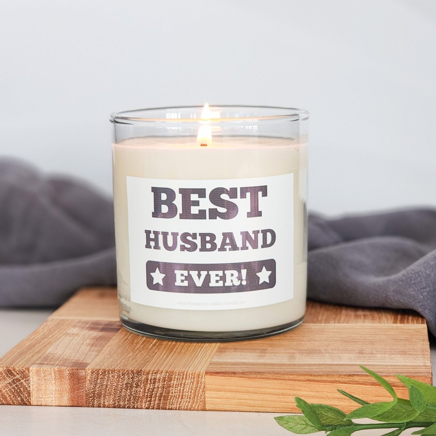 Best Husband Ever Soy Tumbler Candle - Abboo Candle Co