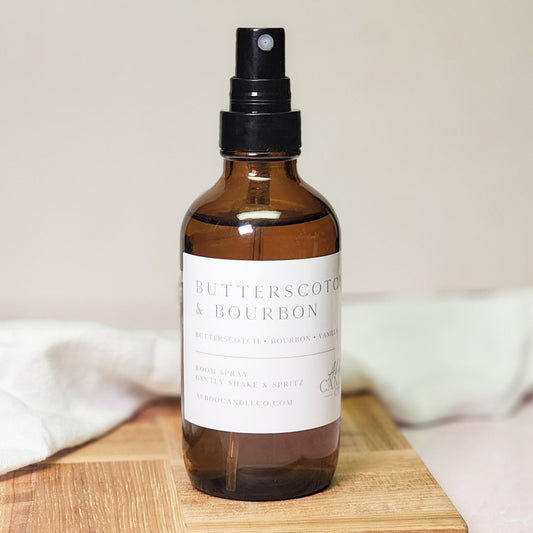 Butterscotch and Bourbon Room Spray - Abboo Candle Co