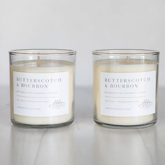 Butterscotch and Bourbon Soy Candle Bundle - Abboo Candle Co