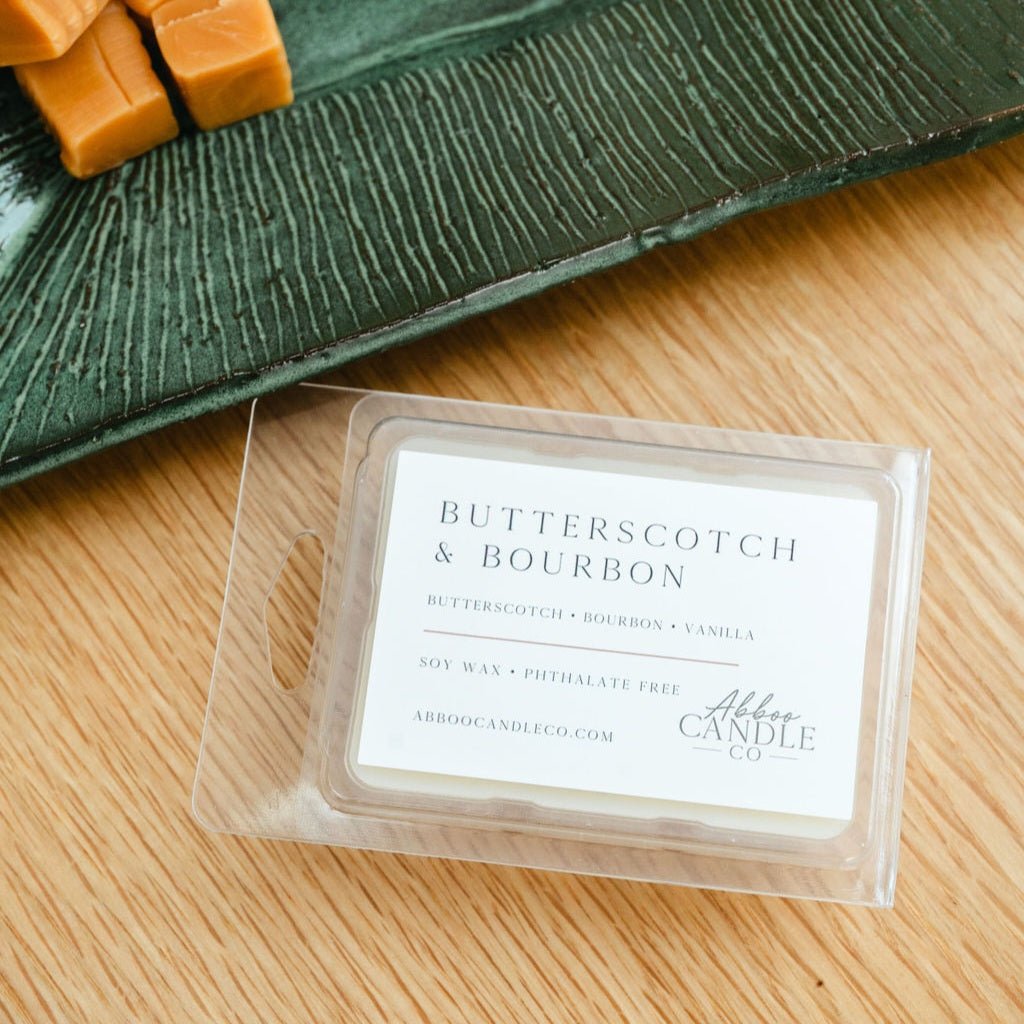 Butterscotch and Bourbon Soy Wax Melts - Abboo Candle Co