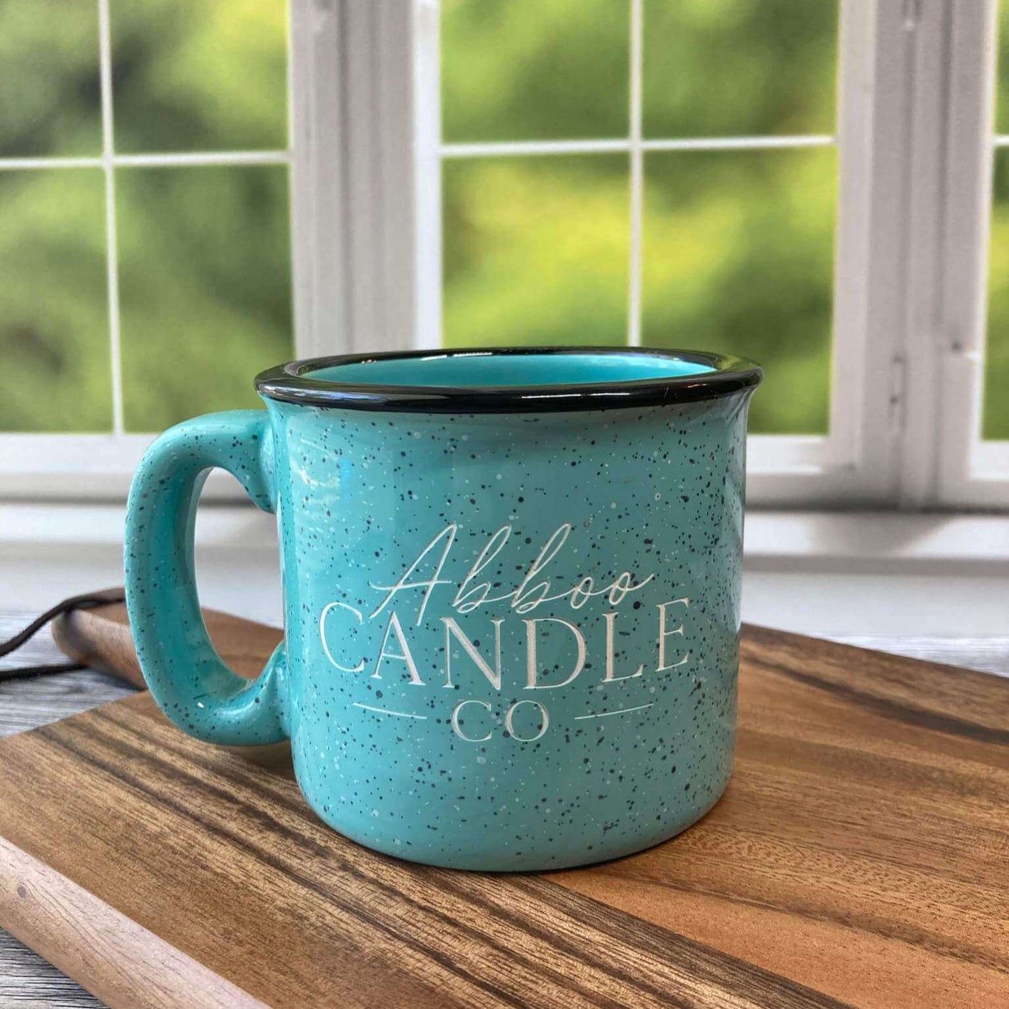 Ceramic Abboo Candle Co Logo Campfire Mug - Abboo Candle Co