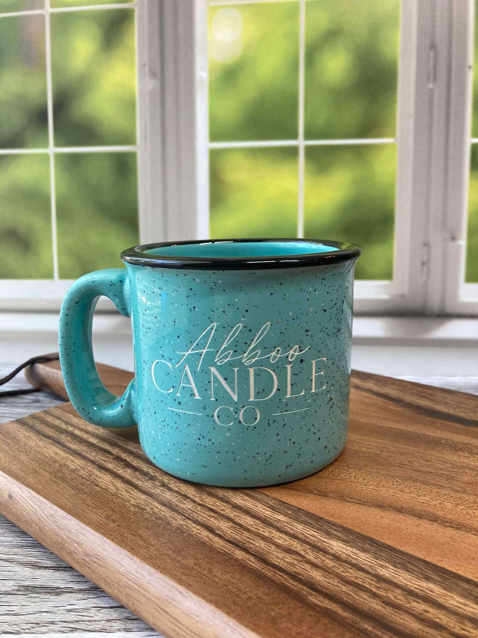 Ceramic Abboo Candle Co Logo Campfire Mug - Abboo Candle Co