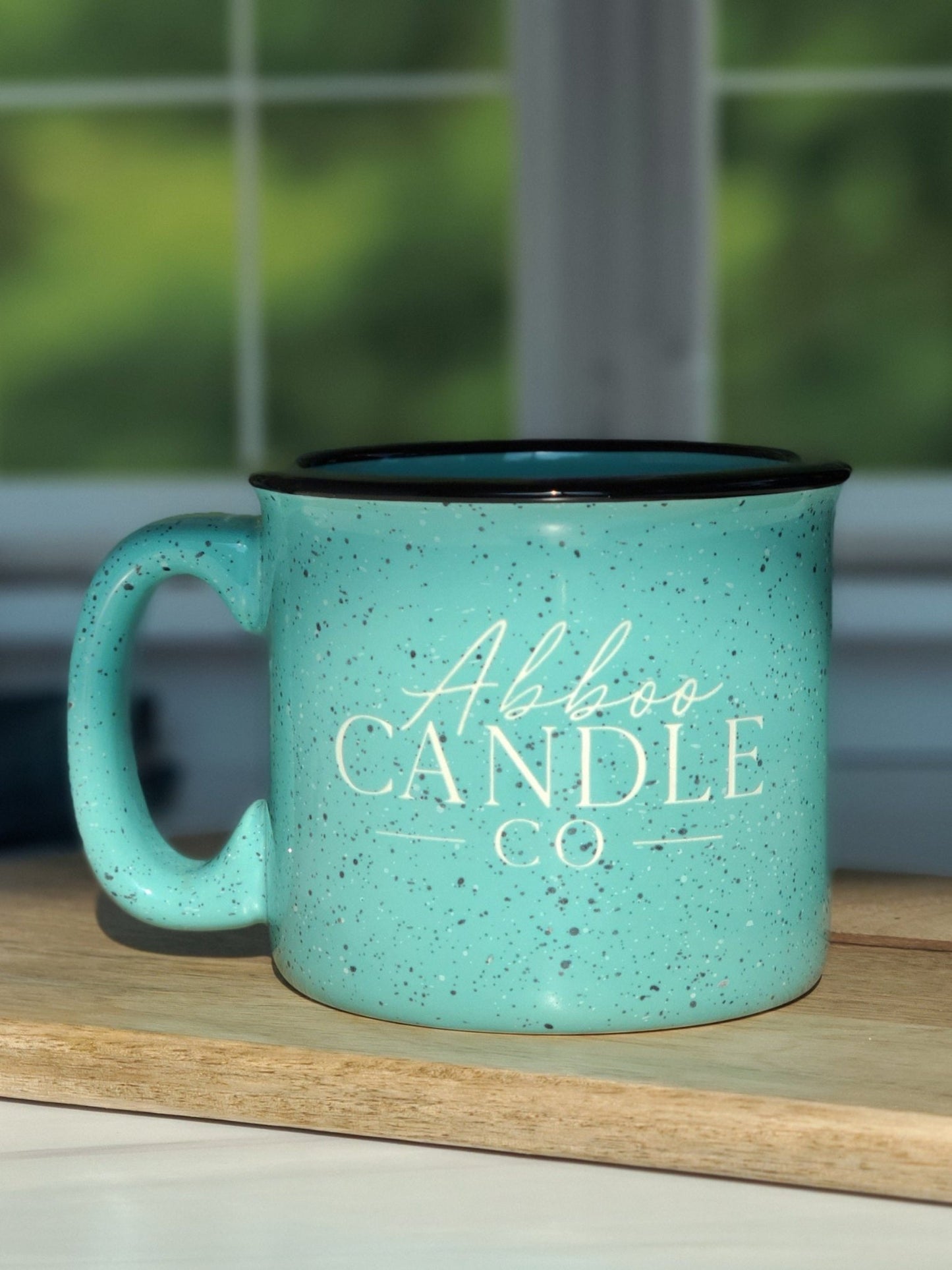 Ceramic Abboo Candle Co Logo Campfire Mug - Abboo Candle Co