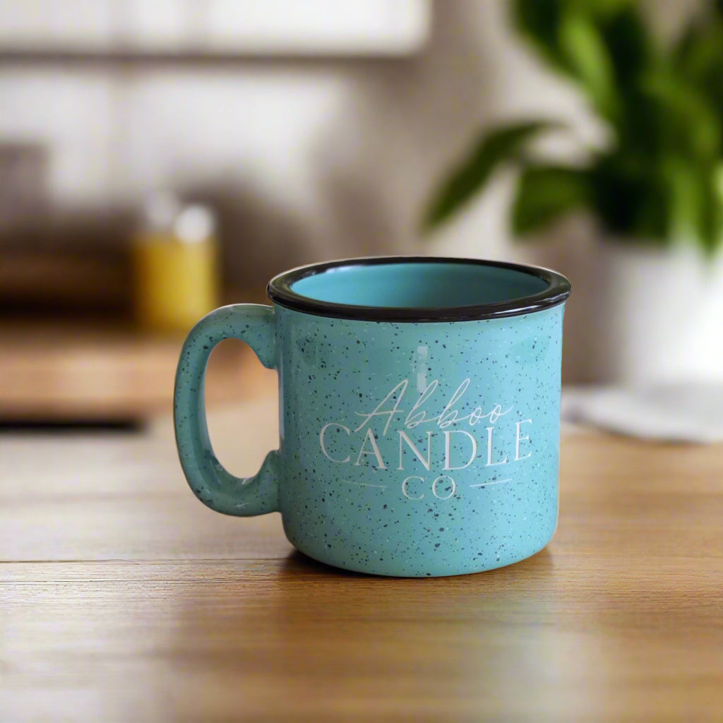 Ceramic Abboo Candle Co Logo Campfire Mug - Abboo Candle Co