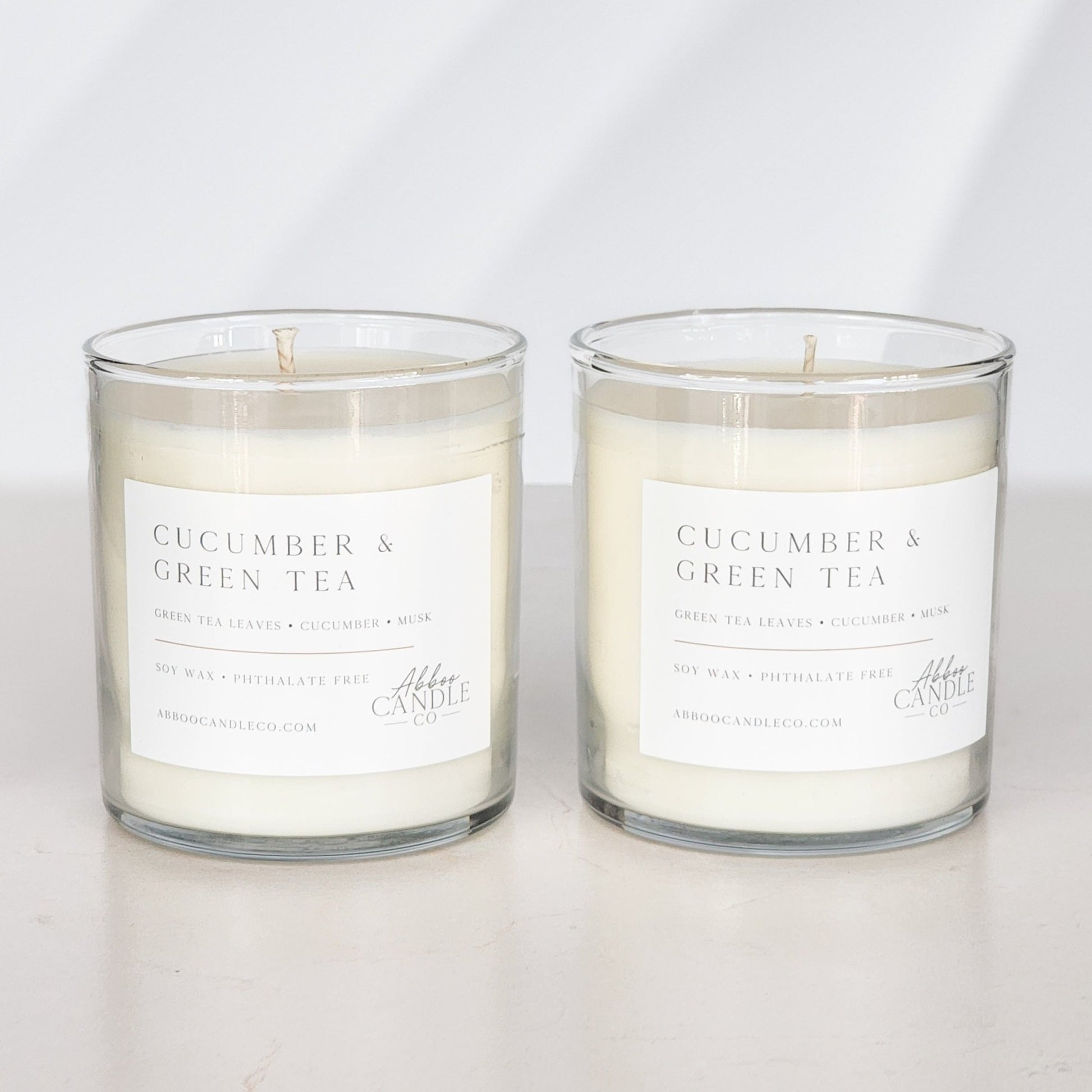 Cucumber and Green Tea Soy Candle Bundle - Abboo Candle Co