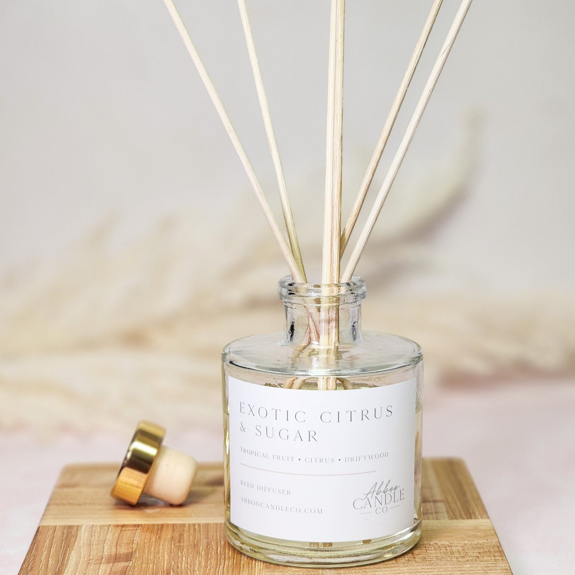 Exotic Citrus and Sugar Reed Diffuser - Abboo Candle Co