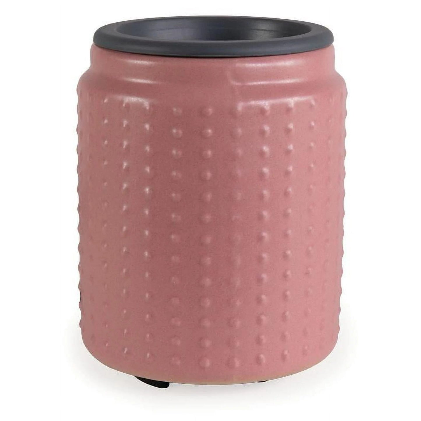 Flip Dish Wax Melt Warmer: Pink Hobnail - Abboo Candle Co