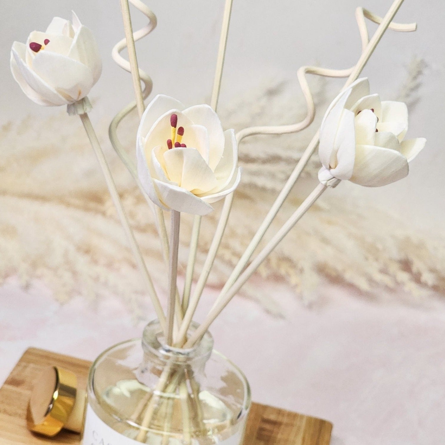 Flower Reed Diffuser - choice of scent - Abboo Candle Co