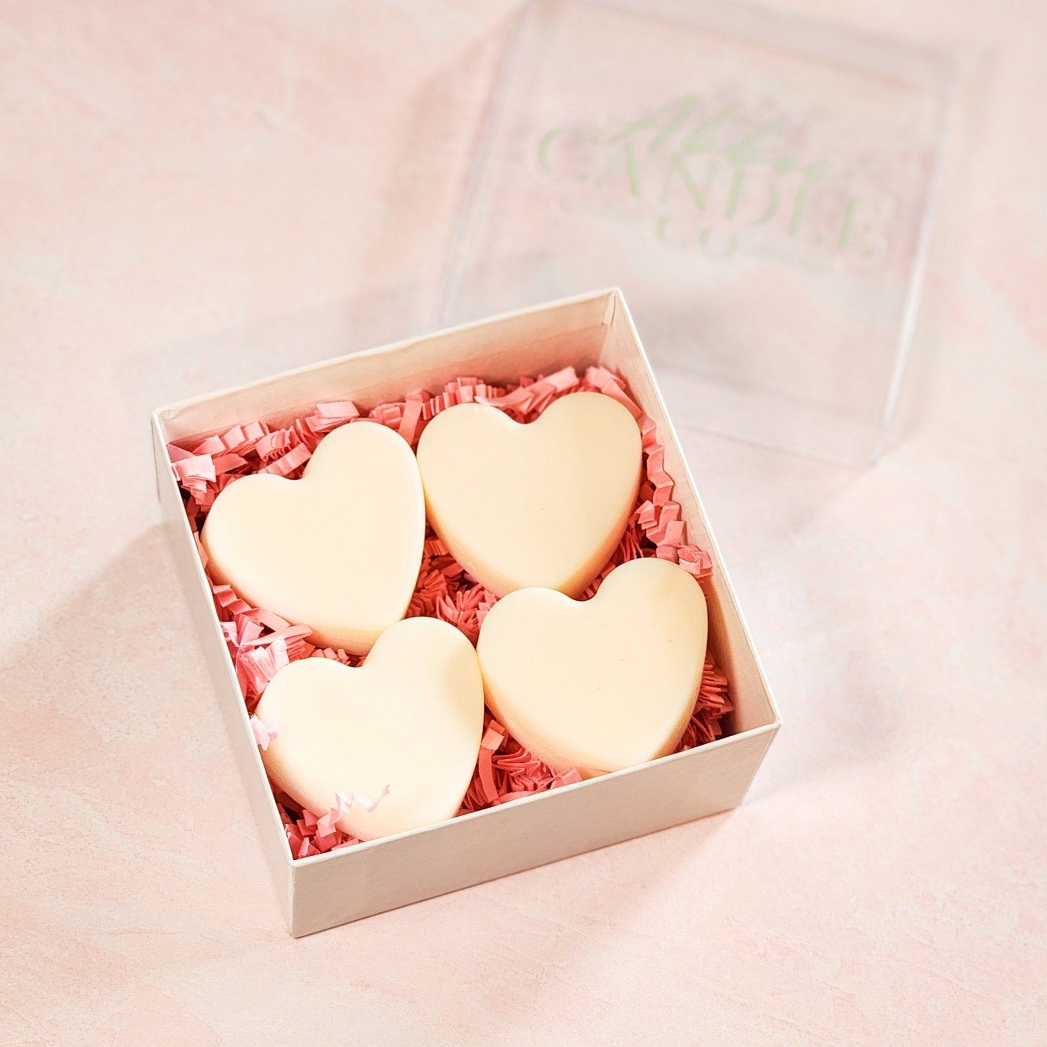 Heart Shaped Candles in Pastel – Wixx and Waxx