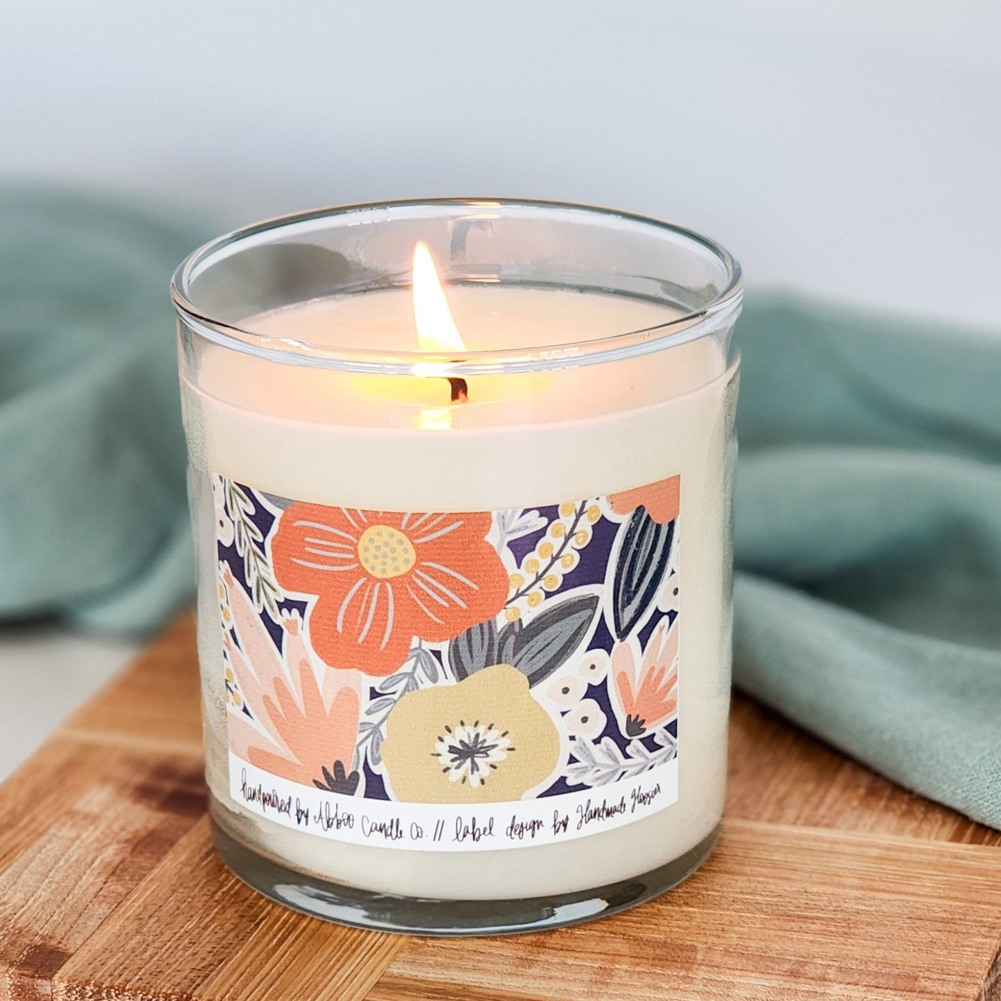 Just Because Blooms Soy Tumbler Candle - Abboo Candle Co
