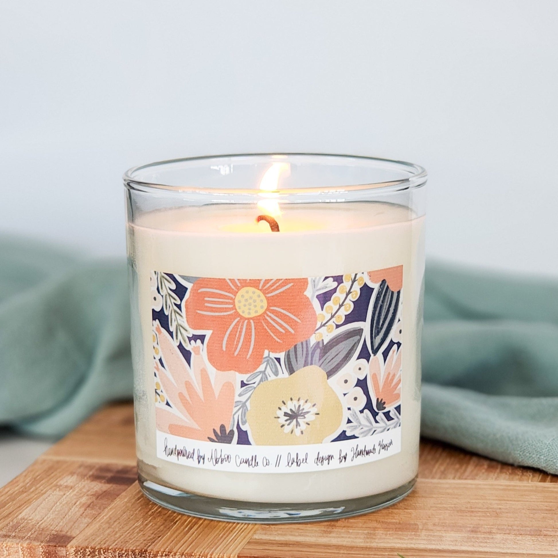 Just Because Blooms Soy Tumbler Candle - Abboo Candle Co