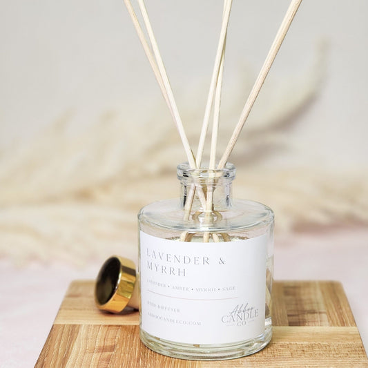 Lavender and Myrrh Reed Diffuser - Abboo Candle Co