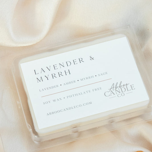 Lavender and Myrrh Soy Wax Melts - Abboo Candle Co
