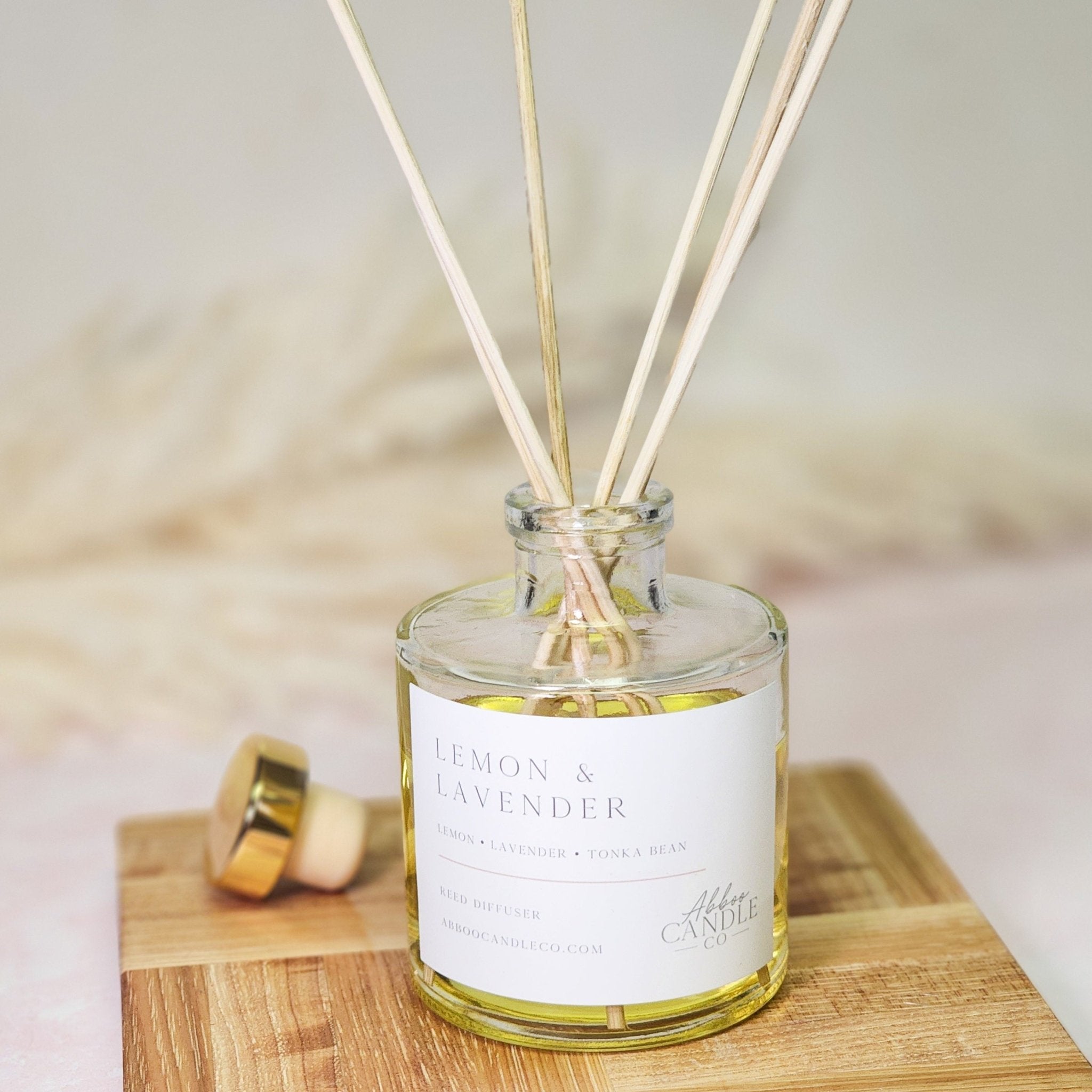 Lemon and Lavender Reed Diffuser - Abboo Candle Co