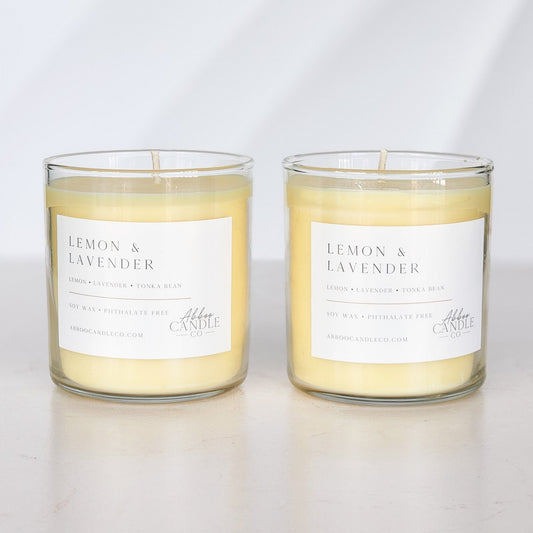 Lemon and Lavender Soy Candle Bundle - Abboo Candle Co