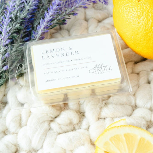 Lemon and Lavender Soy Wax Melts - Abboo Candle Co