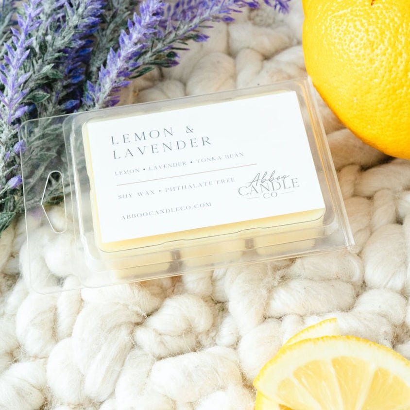 Lemon and Lavender Soy Wax Melts - Abboo Candle Co
