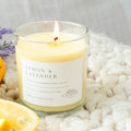 Lemon and Lavender Tumbler Soy Candle - Abboo Candle Co