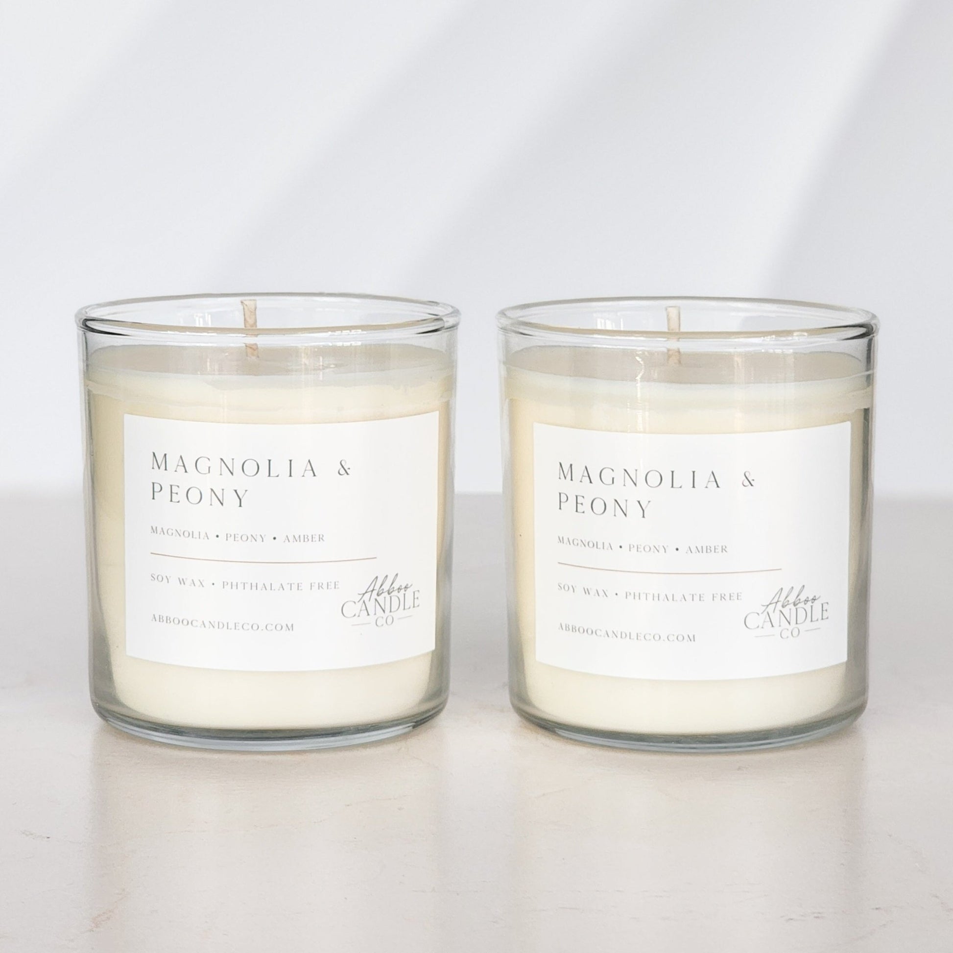 Magnolia and Peony Soy Candle Bundle - Abboo Candle Co