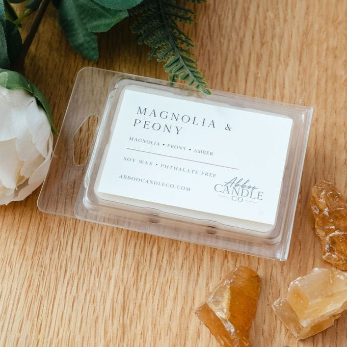 Magnolia and Peony Soy Wax Melts - Abboo Candle Co