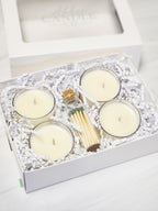 Mini Soy Candles and Matches Gift Set - Customer Favorite Best Selling Scents - Abboo Candle Co