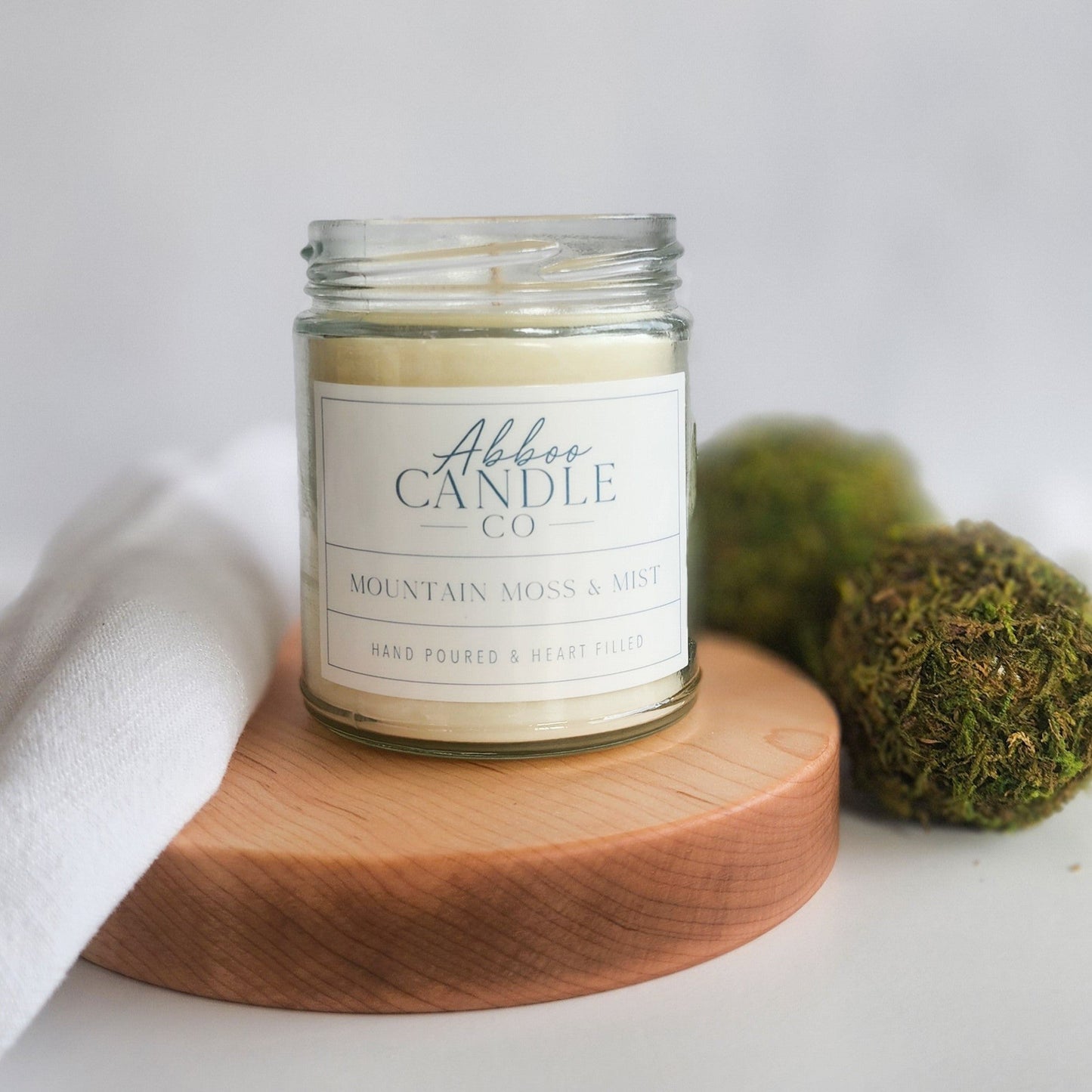 Mountain Moss and Mist Soy Candle - Abboo Candle Co