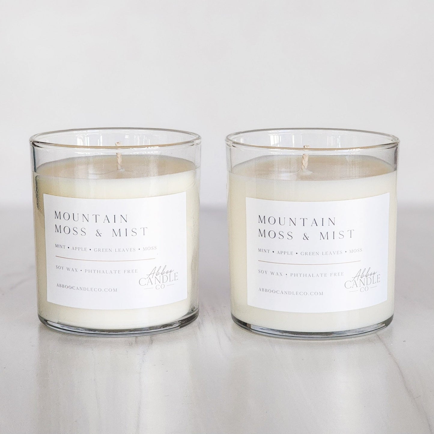 Mountain Moss and Mist Soy Candle Bundle - Abboo Candle Co