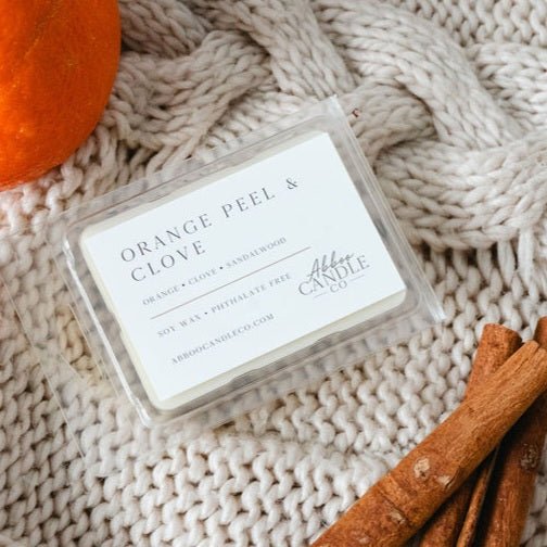 Orange Peel and Clove Soy Wax Melts - Abboo Candle Co