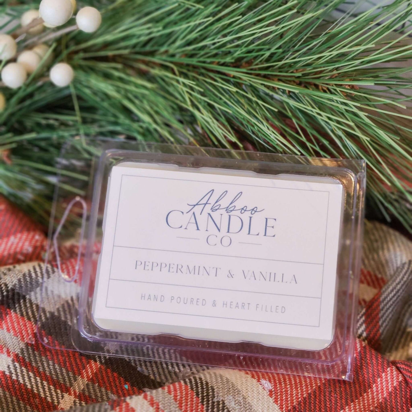 Peppermint and Vanilla Soy Wax Melts - Abboo Candle Co