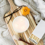 Pumpkin and Chai 3-Wick Soy Candle - Abboo Candle Co