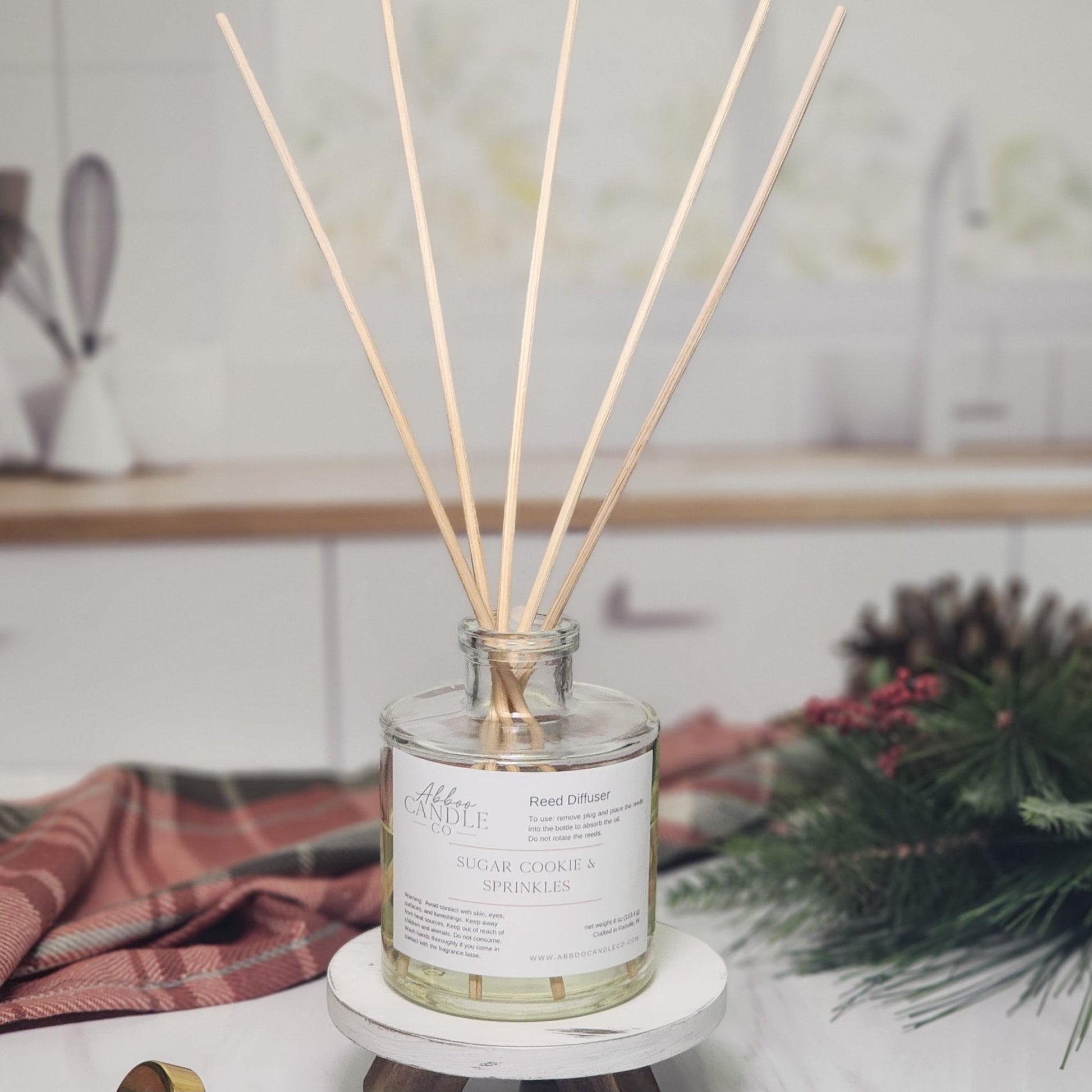 Reed Diffuser - Sugar Cookie and Sprinkles - Abboo Candle Co