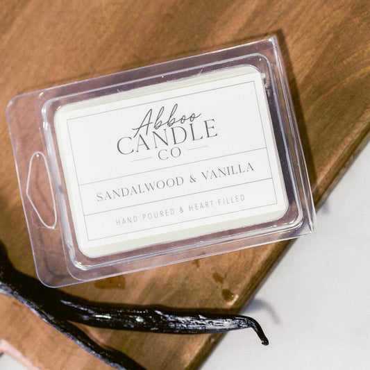 Sandalwood and Vanilla Soy Wax Melts - Abboo Candle Co