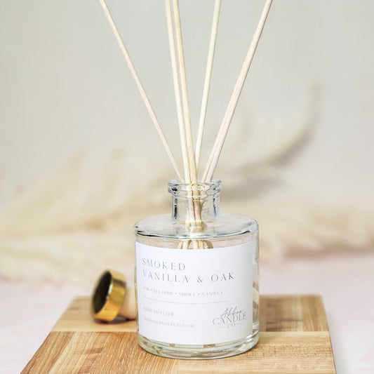 Smoked Vanilla and Oak Reed Diffuser - Abboo Candle Co