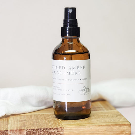 Spiced Amber and Cashmere Room Spray - Abboo Candle Co
